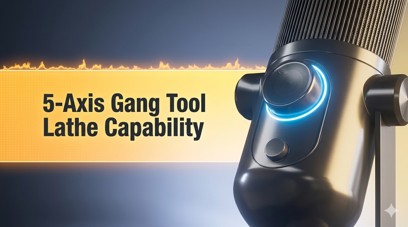 5-axis turning operation on GT-30 Mini gang tool lathe with C-axis live tooling
