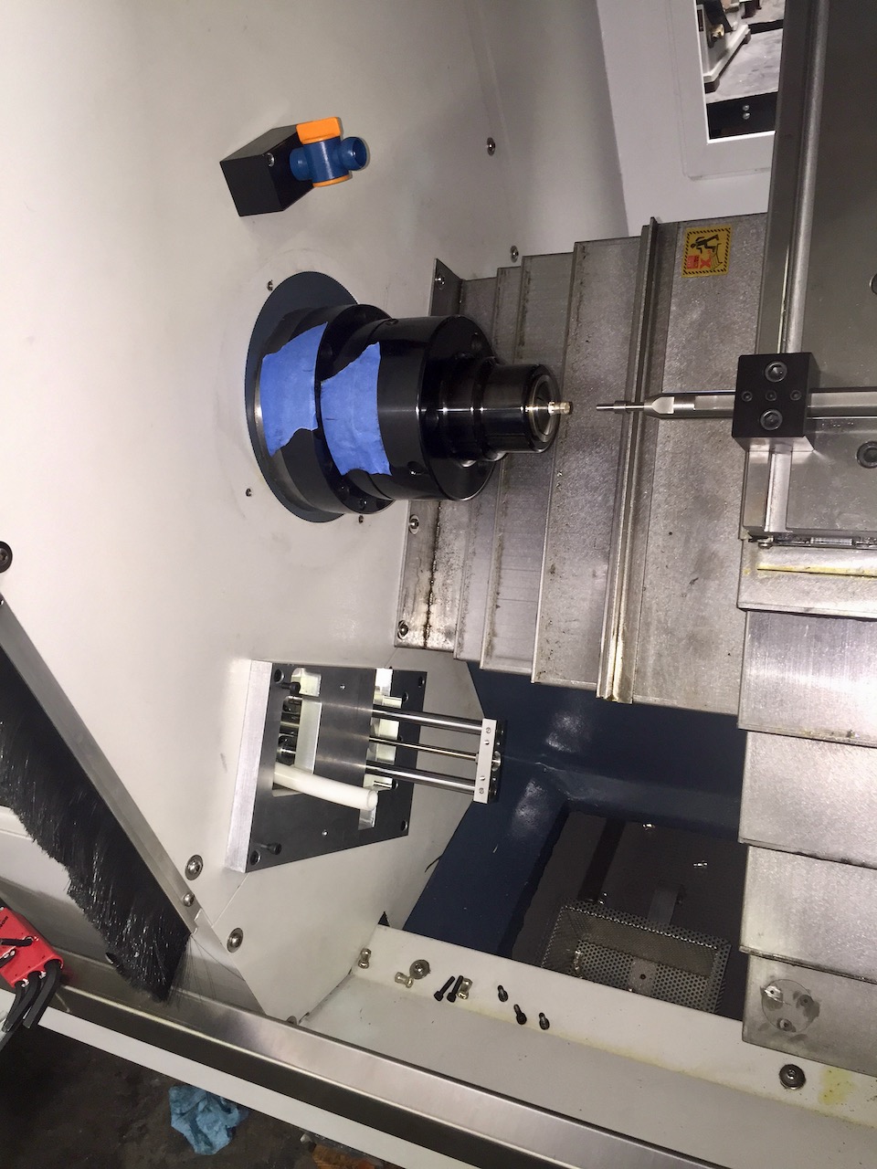 GT-5 Gang Tool Lathe with GSK CNC controls and Vibratory Bowl
