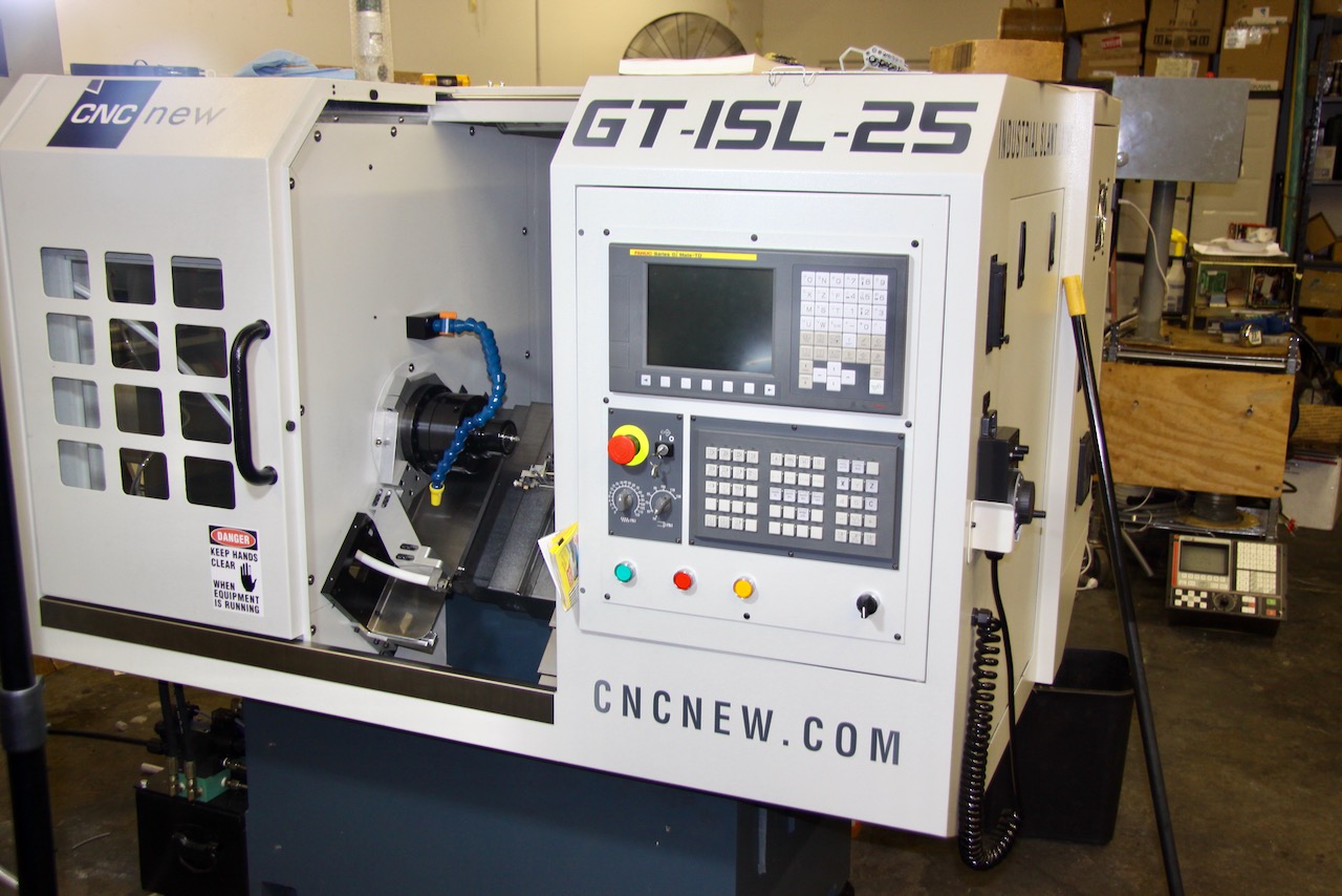 GT-5 Gang Tool Lathe with Fanuc CNC controls and Vibratory Bowl