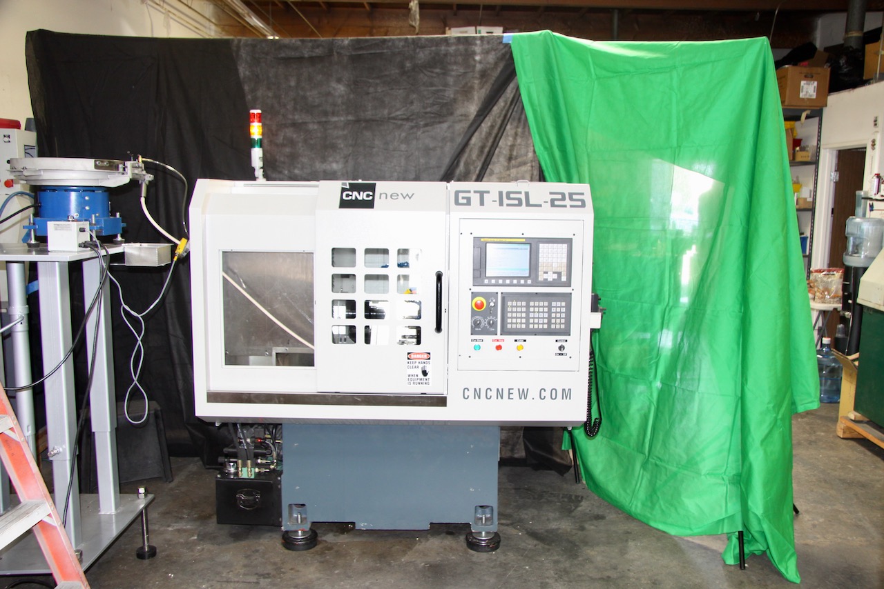 GT-5 Gang Tool Lathe with GSK CNC controls and Vibratory Bowl